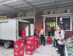 Sat Samapta Polres Kudus berhasil mengamankan 1440 botol miras berbagai merk di sebuah rumah di Desa Wates, Kec Undaan, Kudus