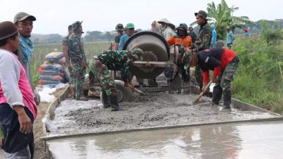 TMMD Proses Pengerjaan Dengan Puluhan Tentara